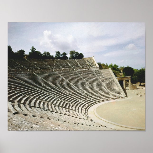 Póster Vista do teatro, c.360 BC (Frente)
