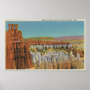 Póster Vista do Templo de Osiris