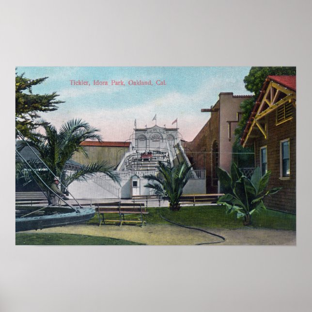 Póster Vista do Tickler Ride no Parque de Idora (Frente)