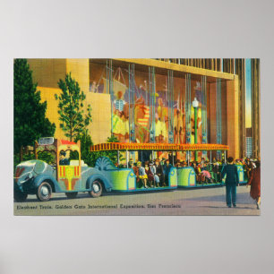 Poster Vista do trem do elefante