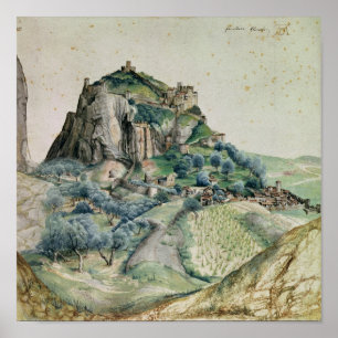 Póster Vista do vale de Arco no Tirol, 1495