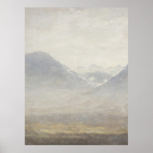 Poster Vista do Vale de Ulten – Pintura Atemporal