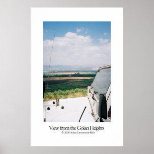 Póster Vista dos Altos do Golán