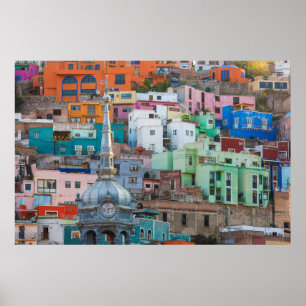 Póster Vista dos edifícios das cidades