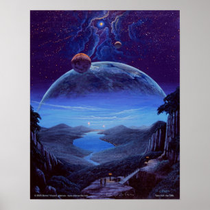 Póster Vista dos penhascos