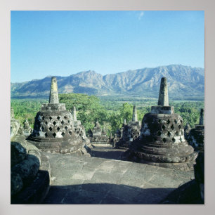 Poster Vista dos três terraços circulares