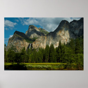 Póster Vista Dramática Do Vale De Yosemite A Partir Dos P