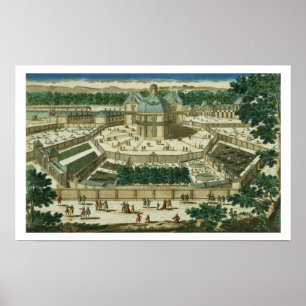 Poster Vista e perspectiva do salão de beleza de la