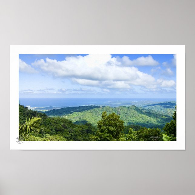 Póster Vista El Yunque (Frente)