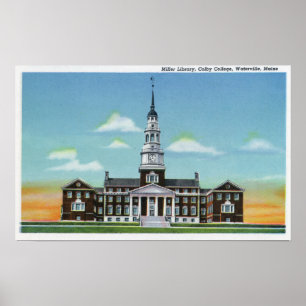 Póster Vista exterior da biblioteca de Miller da
