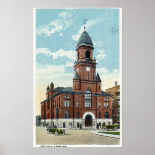 Póster Vista exterior da câmara municipal