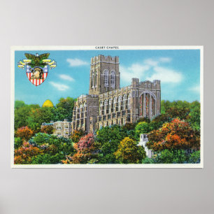 Poster Vista exterior da capela do cadete