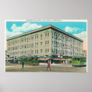 Poster Vista exterior da construção do porteiro