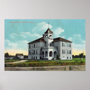 Póster Vista exterior da escola secundária 2