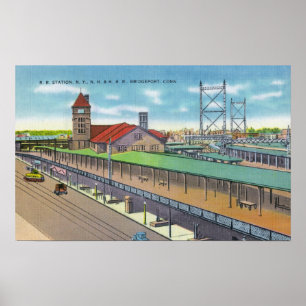 Poster Vista Exterior da Estação Ferroviária 2