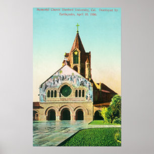Póster Vista exterior da igreja memorável em U