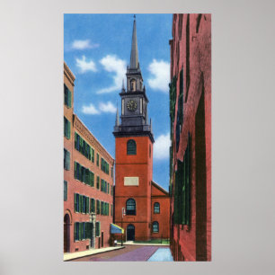 Póster Vista exterior da igreja norte velha
