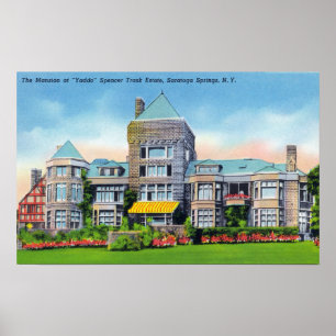 Póster Vista exterior da mansão de S. Trilha Propriedade