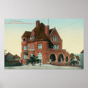 Póster Vista exterior da residência de Crocker