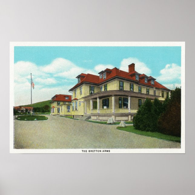 Poster Vista exterior das armas de Bretton (Frente)