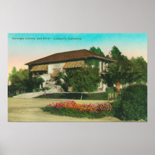 Póster Vista exterior de Carnegie LibraryLakeport, CA