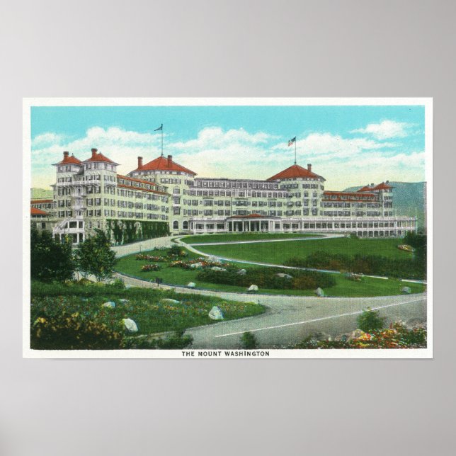 Poster Vista Exterior de Fechamento do Hotel Washington (Frente)