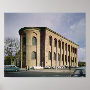 Póster Vista exterior do Aula Palatina, c.310 construído