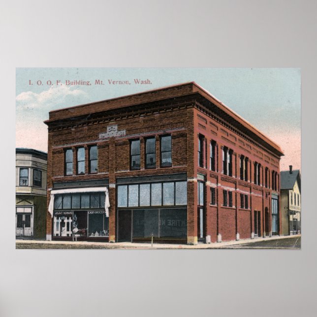 Póster Vista Exterior do Edifício IOOF (Frente)