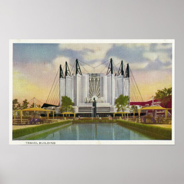 Póster Vista Exterior do Edifício Viagem (Frente)