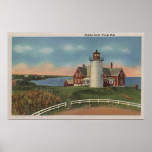 Póster Vista exterior do farol de Nobska