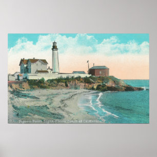 Poster Vista exterior do farol do ponto do pombo