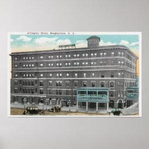 Poster Vista exterior do hotel de Arlington