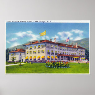 Poster Vista exterior do hotel de Fort William Henry