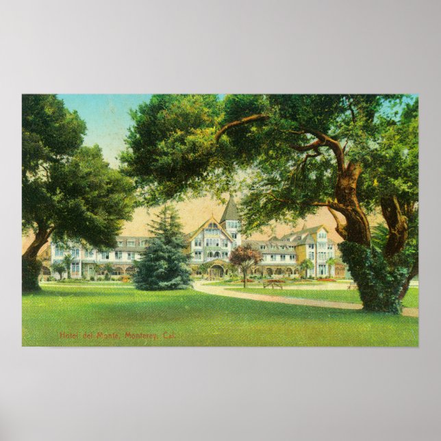Póster Vista exterior do Hotel del Monte (Frente)