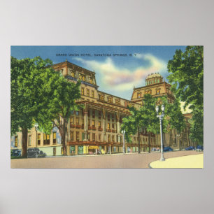 Poster Vista exterior do hotel grande da união