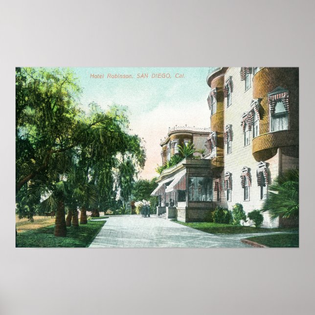 Poster Vista Exterior do Hotel Robinson (Frente)