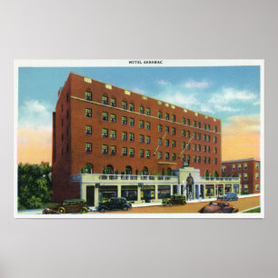 Poster Vista exterior do hotel Saranac
