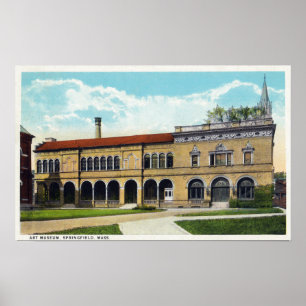 Poster Vista exterior do museu de arte 2