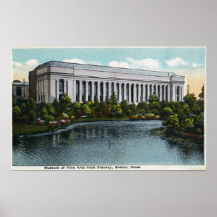 Póster Vista exterior do museu de belas artes de