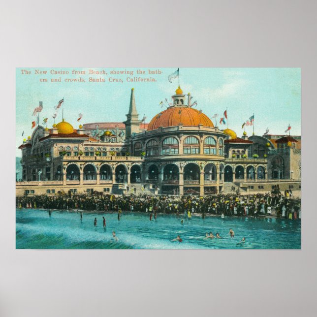 Poster Vista Exterior do Novo Casino da Praia (Frente)