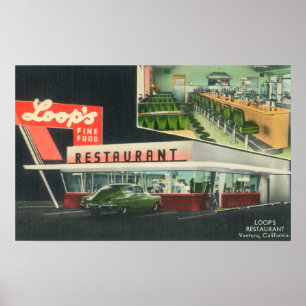 Poster Vista exterior do RestaurantVentura do laço, CA