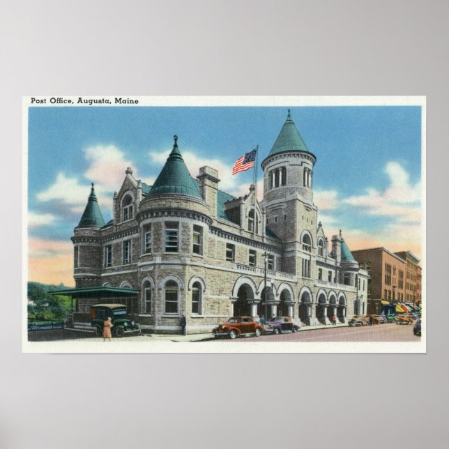 Póster Vista Exterior do Serviço de Posto 4 (Frente)