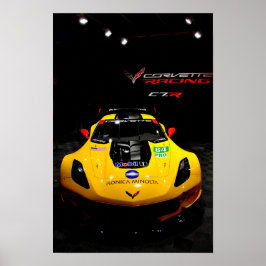 Poster Vista frontal da Chevrolet Corvette C7.R
