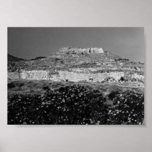 Poster Vista geral da acrópole de Atenas Mycenae da