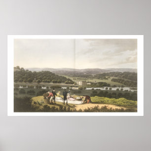 Póster Vista geral de Longleat do monte da perspectiva, f