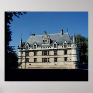 Poster Vista geral do castelo d'Azay-le-Rideau
