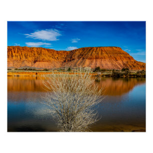 Póster Vista Glossy do Fire Lake