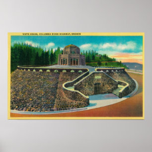 Poster Vista House on Columbia River, Oregon