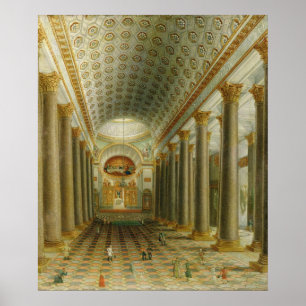 Póster Vista interior da catedral de Kazan