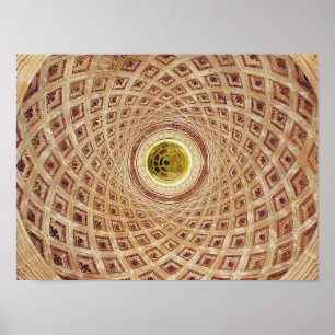 Poster Vista interior da cúpula na capela